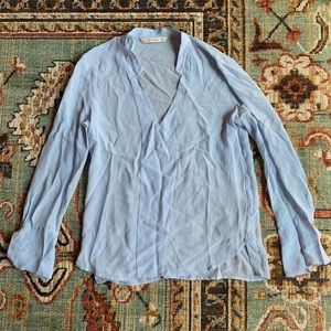 🤍 ZARA BASIC SILK BLOUSE 🤍